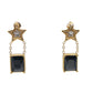 Star Cubic Zirconia Droplet Earrings