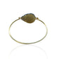 Chalcedony Rhinestone Bangle Cuff Bracelet