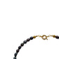 Simple Peacock Black Pearl Choker Necklace