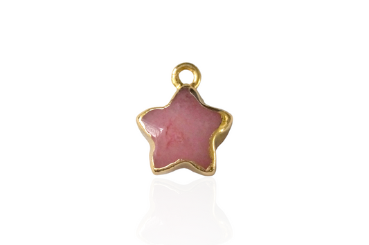 Mini Star Red Quartz Gemstone Charm Pendant