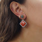 Jasper Diamond Droplet Earrings