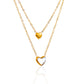 Didi Multi Layered Heart Minimalist Necklace