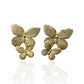 Gold Plated Butterfly Earrings