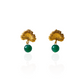 Rai Fan Green Shell Droplet Earrings