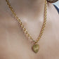 Sophie Heart Link Chain Multi Necklace Gold