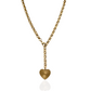 Sophie Heart Link Chain Multi Necklace Gold