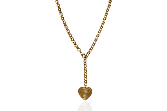 Sophie Heart Link Chain Multi Necklace Gold