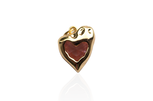 Abstract Heart Pendant Charm