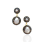 Lux Pearl Round Drop Earrings