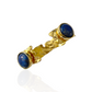 Lapis Cuff Bracelet Bangle Gold - Onesize