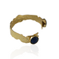 Lapis Cuff Bracelet Bangle Gold - Onesize