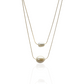 Double Layered Pearl Drop Neda Necklace