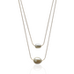 Double Layered Pearl Drop Neda Necklace