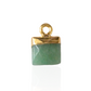 Mini Square Aventurine Charm Pendant