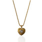 Lovey Heart Crystal Rope Necklace