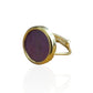 Agate Stone Round Ibiza Ring - Onesize