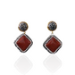 Jasper Diamond Droplet Earrings