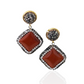 Jasper Diamond Droplet Earrings