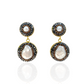 Lux Pearl Round Drop Earrings