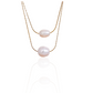 Double Layered Pearl Drop Neda Necklace