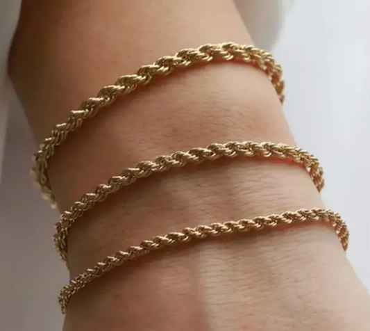 Rassi Rope Bracelet Gold