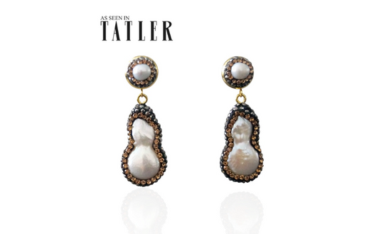 Lux Irregular Pearl Drop Earrings