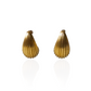 Textured Waterdrop Pani Earrings - Gold