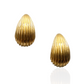 Textured Waterdrop Pani Earrings - Gold