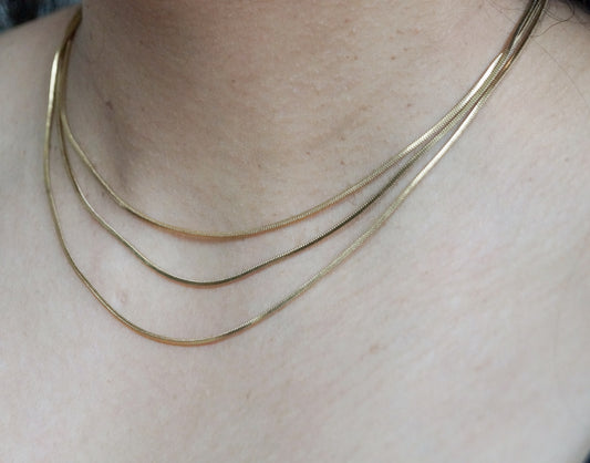 Simple Snake Marni Wrap Chain Necklace