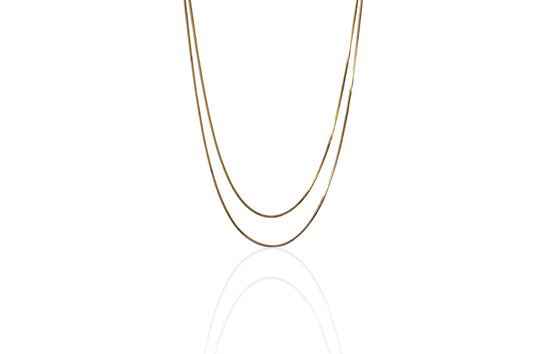 Simple Snake Marni Wrap Chain Necklace