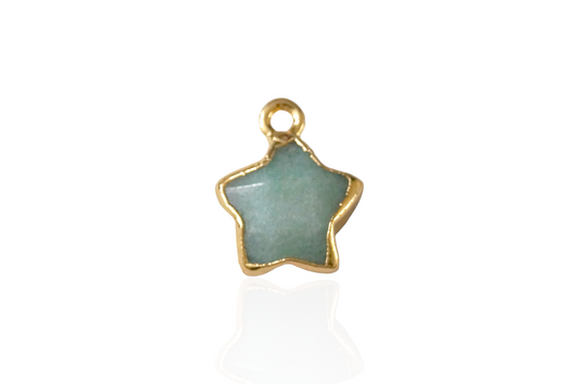 Mini Star Aventurine Gemstone Charm Pendant