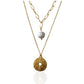 Stella Pearl Pendant Multi Layer Necklace