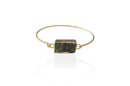 Ruby in Zoisite Stone Gemstone Bangle