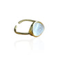 Clear Quartz Stone Round Sarai Ring - Onesize